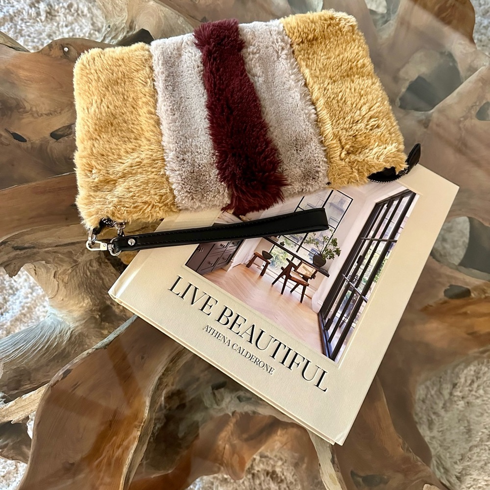 Parfois Faux Fur Clutch/Shoulder Bag - Picture 12 of 14